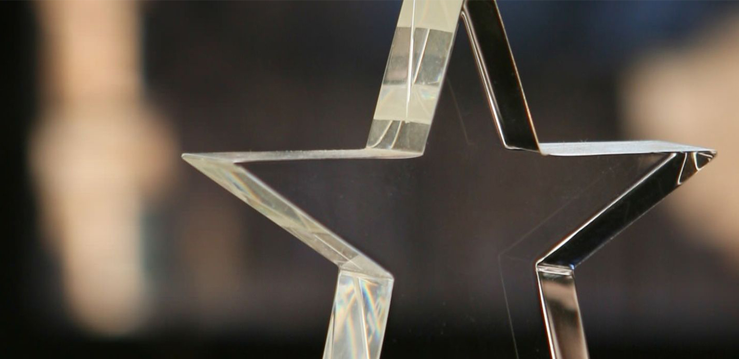 a star shaped award